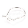 304 Stainless Steel Hoop Earrings Findings STAS-H436-02S-3