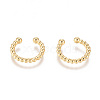 Brass Cuff Earrings EJEW-L244-02G-1