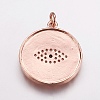 Brass Micro Pave Cubic Zirconia Pendants ZIRC-E143-67-3