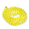 Electroplate Transparent Glass Beads Strands EGLA-A035-T3mm-L03-2