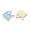 Alloy Enamel Sports Pendants ENAM-T022-64G-2
