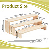 3Pcs Wood Display Display Risers for Bracelets ODIS-WH0004-07-2