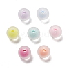 Frosted Transparent Acrylic Beads OACR-A032-14A-1