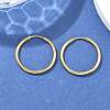 Ion Plating(IP) 304 Stainless Steel Huggie Hoop Earrings EJEW-F111A-25mm-G-4