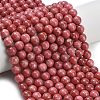 Natural Thulite Beads Strands G-C280-B17-8mm-1