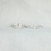 2Pcs Heart 925 Sterling Silver Micro Pave Clear Cubic Zirconia Finger Rings for Women FS-WG4005F-02-4