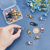   20Pcs 5 Colors Zinc Alloy Swivel Clasps Set PALLOY-PH0001-93-5