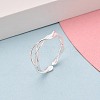 925 Sterling Silver Open Cuff Rings for Women STER-N016-150S-1