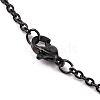 304 Stainless Steel Cable Chain Necklaces STAS-L164C-01B-2