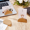 48Pcs Half Round Wood Name Card Holder AJEW-DR0002-67-3