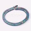 Electroplated Non-magnetic Synthetic Hematite Beads Strands G-P367-D07-2