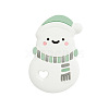 Snowman Food Grade Eco-Friendly Silicone Cabochons PW-WG07D82-04-1