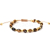 Natural Tiger Eye Braided Bead Bracelets PW-WGF95B2-04-1