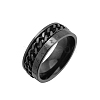 Rotatable Titanium Steel Finger Ring PW-WGE3233-10-1