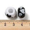 Printed Acrylic Beads OACR-E031-04B-3