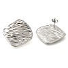 304 Stainless Steel Nuggets Stud Earrings EJEW-I312-01P-1