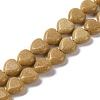 Synthetic Yellow Goldstone Beads Strands G-I372-A11-01-1