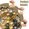 60Pcs 6 Colors Tibetan Style Alloy Beads FIND-FS0004-91-3