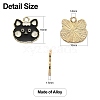 20Pcs 2 Colors Alloy Enamel Pendants ENAM-CJ0003-61-2