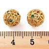 Rack Plating Brass Cubic Zirconia Beads KK-S377-12G-3