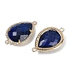 Dyed Natural Lapis Lazuli Faceted Teardrop Links G-B126-03G-08-2