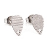 Non-Tarnish 304 Stainless Steel Stud Earring Findings STAS-O119-27P-1