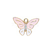 Zinc Alloy Enamel Butterfly Jewelry Pendant ENAM-TAC0007-08A-1