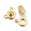 201 Stainless Steel Snap Clasps X-STAS-C042-02G-2