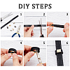 180Pcs 6 Style Iron Ribbon Crimp Ends FIND-WR0004-92-2