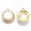 Natural Freshwater Shell Charms KK-T062-24G-NF-2