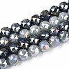 Anti-Tarnish Electroplate Glass Beads Strands GLAA-N064-6mm-M-3