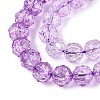 Crackle Transparent Glass Beads Strands GLAA-N063-10mm-13-4