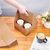40Pcs Coffee Cup Paper Bags with Hole Handles ABAG-WA0001-02-5