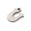 Non-Tarnish 201 Stainless Steel Charms STAS-U016-01P-U-2