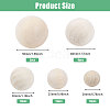 Globleland 50Pcs 5 Styles Natural Wooden Round Ball WOOD-GL0001-11-2