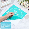 Gorgecraft 2Pcs Word This is Us Pattern Self-Adhesive Silk Screen Printing Stencil DIY-GF0004-07-4