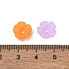 5-Petal Transparent Acrylic Bead Caps FACR-T001-11A-3