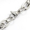 Fashionable 304 Stainless Steel Rope Chain Bracelets STAS-A028-B040P-2