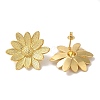 Rack Plating Brass Stud Earrings EJEW-B062-17G-2