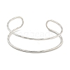 Non-Tarnish Hollowed 304 Stainless Steel Cuff Bangles BJEW-P331-07P-2