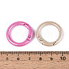 Spray Painted Alloy Spring Gate Rings PALLOY-T092-74-3