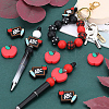 10Pcs 2 Styles Silicone Beads SIL-SC0001-57-4