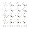 GOMAKERER 24Pcs Brass Earring Hooks KK-GO0001-46-1