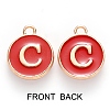 Golden Plated Enamel Alloy Charms ENAM-SZ0001-26C-C-3