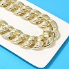 Electroplated CCB Curb Chain Necklace & Bracelets Set SJEW-G084-01G-3