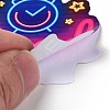 50Pcs Inspirational Neon Light Theme Cartoon English Word Paper Sticker Label Set DIY-G076-03-4