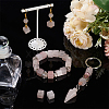 20Pcs Natural Rose Quartz Gemstone European Beads G-NB0005-89D-5