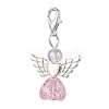 Heart Angel Acrylic Pendant Decorations HJEW-JM02538-01-3