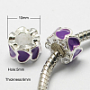 Alloy Enamel European Beads MPDL-R011-03-1