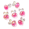 UV Plating Rainbow Iridescent Acrylic Beads PACR-E001-05F-1